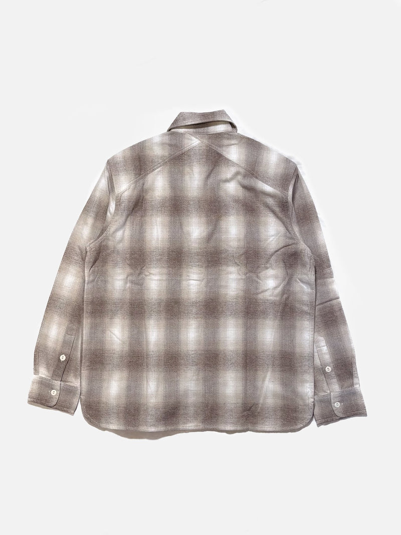 Crosscut Flannel - Sand Ombre Plaid - Lazy Sun