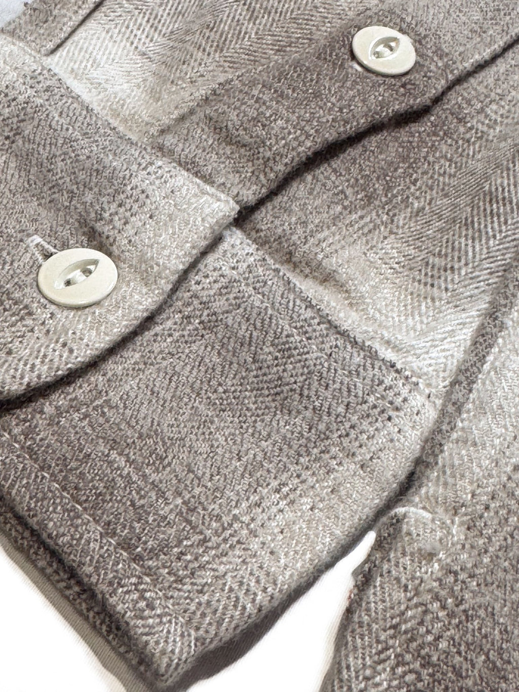 Crosscut Flannel - Sand Ombre Plaid