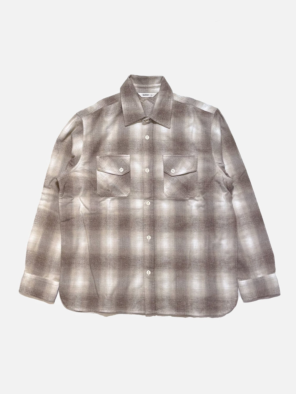 Crosscut Flannel - Sand Ombre Plaid