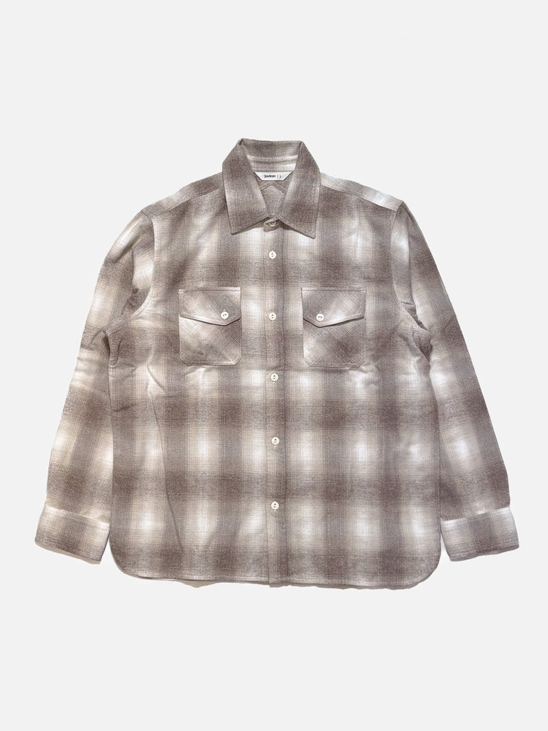 Crosscut Flannel - Sand Ombre Plaid - Lazy Sun