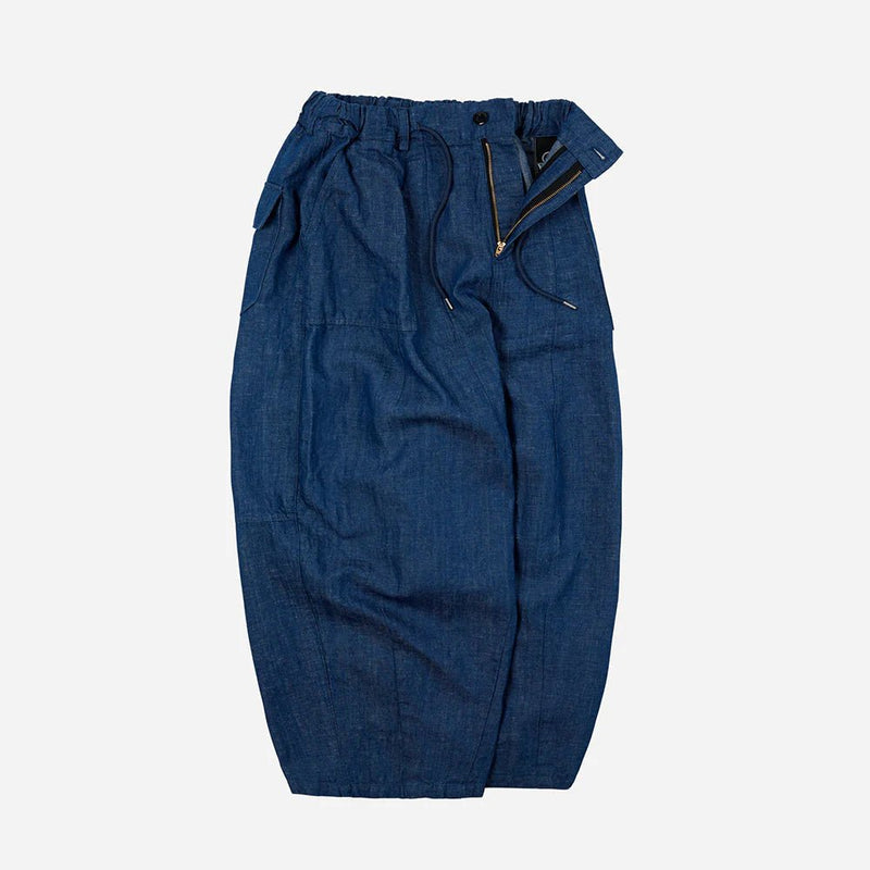 Denim Balloon Pants - Blue - Lazy Sun