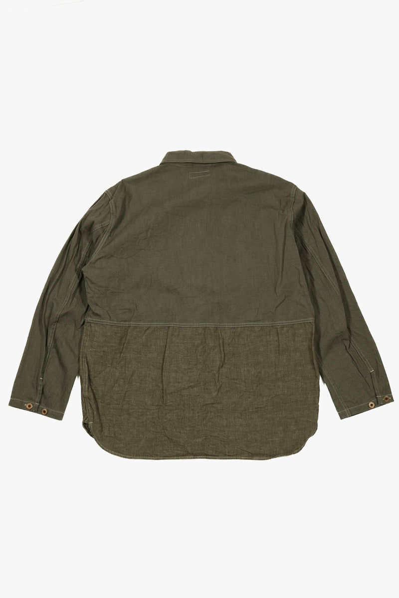 Denim Utility Shirt Type 2 - Green - Lazy Sun