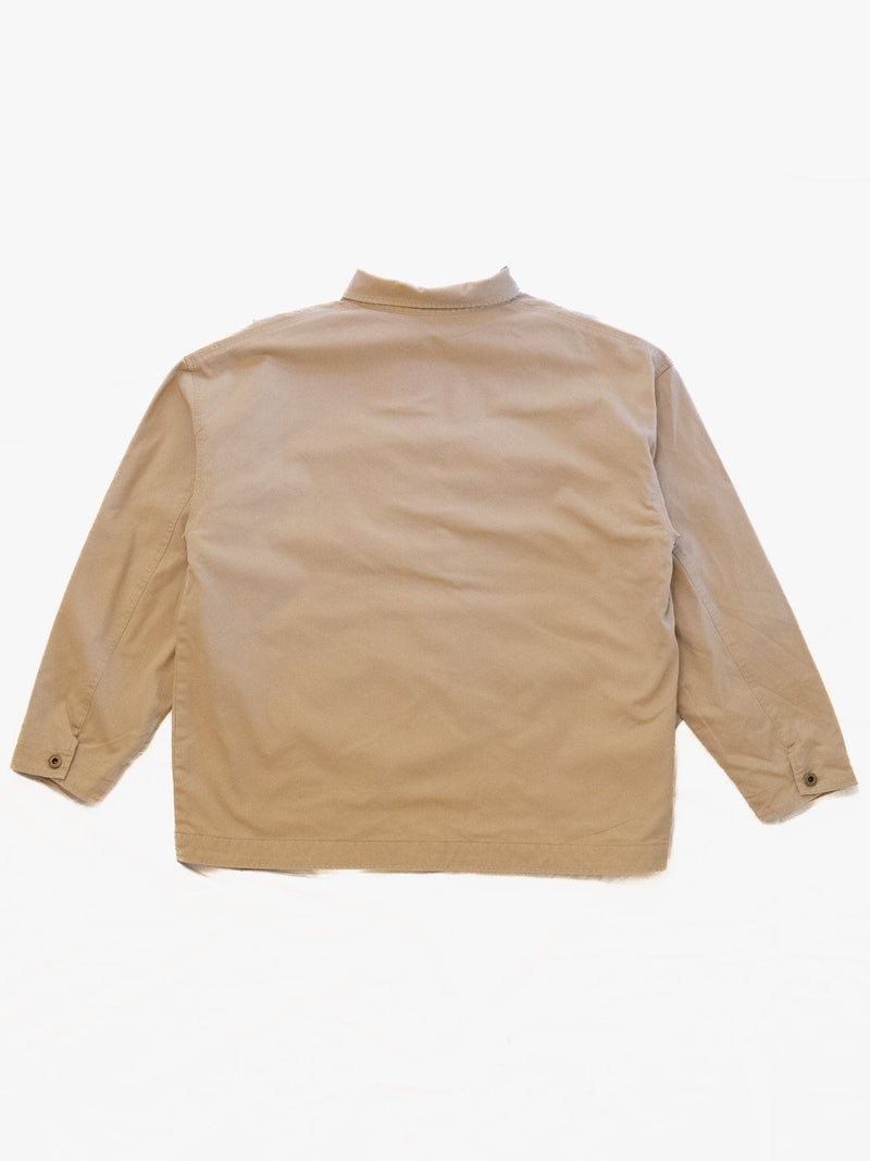 Flannel Lined Chore Coat - Washed Khaki - Lazy Sun