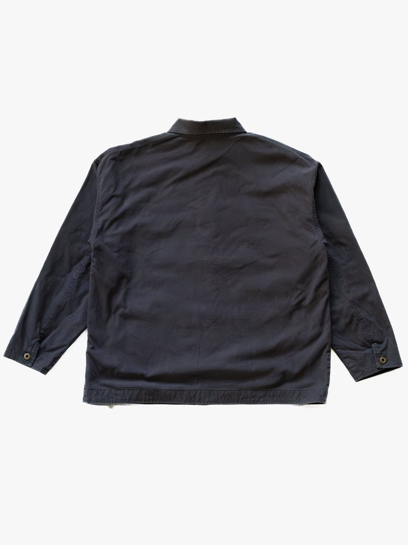 Flannel Lined Chore Coat - Washed Navy - Lazy Sun