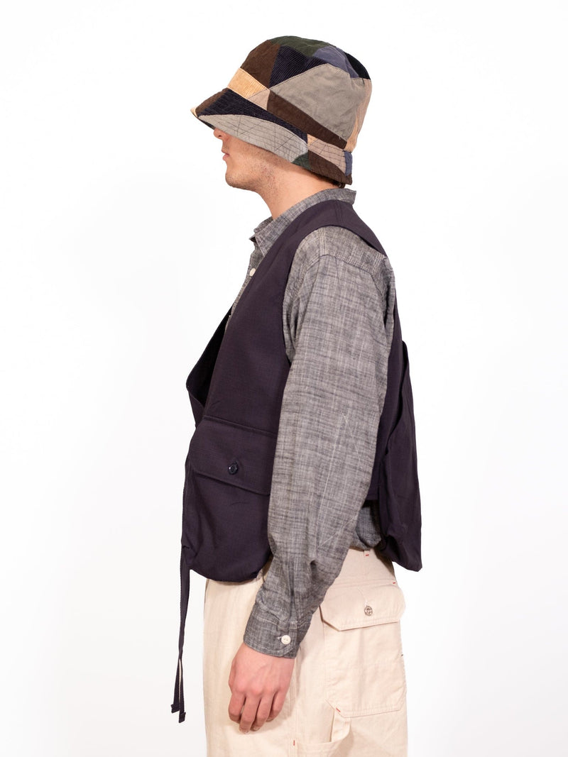 Fowl Vest-Dark Navy Cotton Ripstop - Lazy Sun