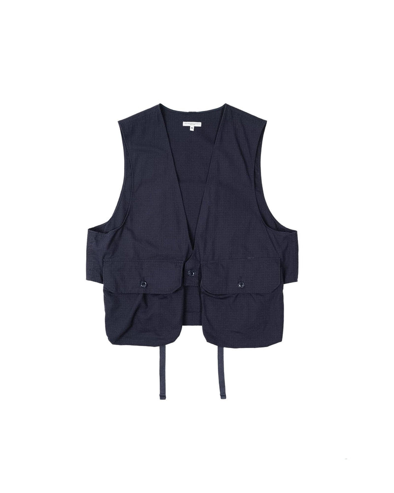 Fowl Vest-Dark Navy Cotton Ripstop - Lazy Sun