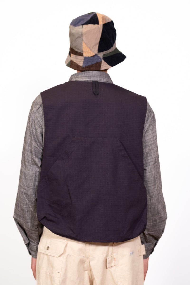 Fowl Vest-Dark Navy Cotton Ripstop - Lazy Sun
