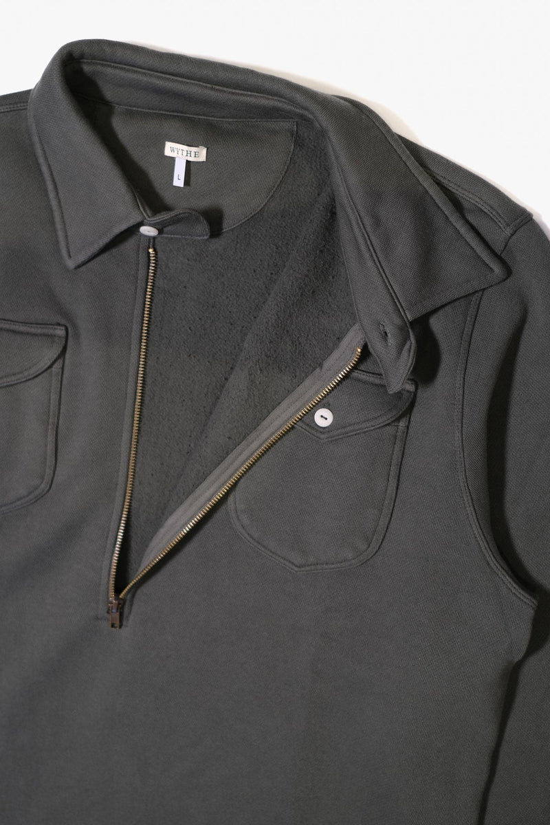 Half Zip Sweatshirt - Faded Black - Lazy Sun