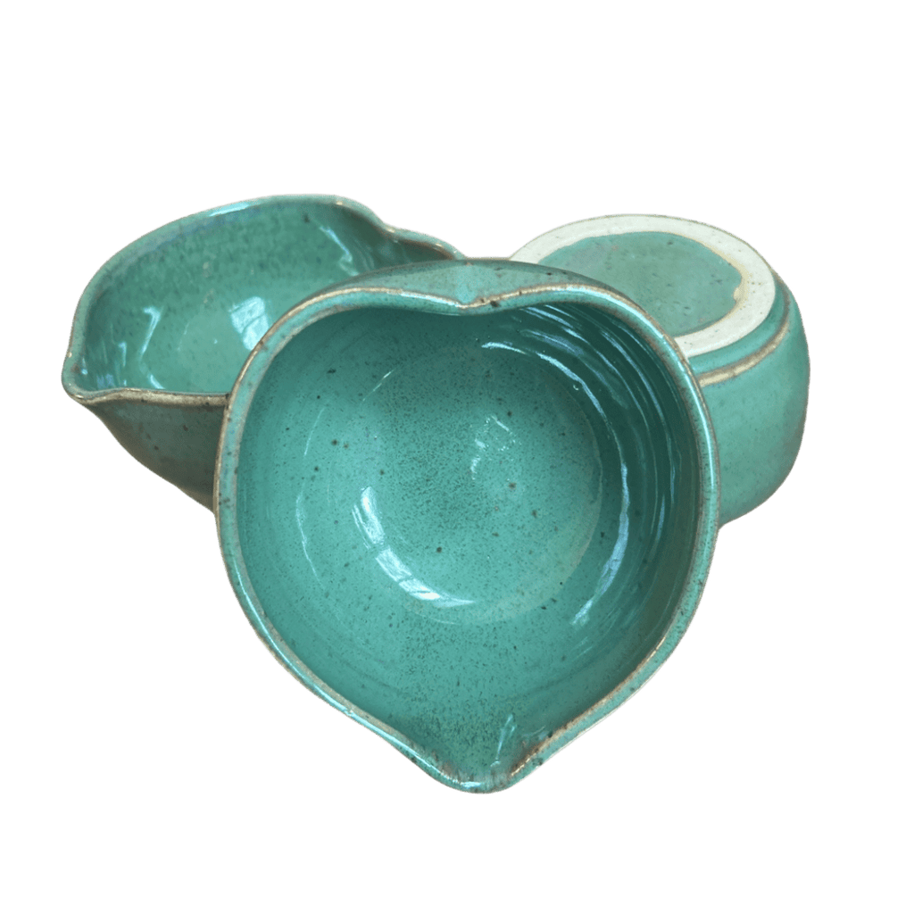Handcrafted Heart-Shaped Matcha Bowl