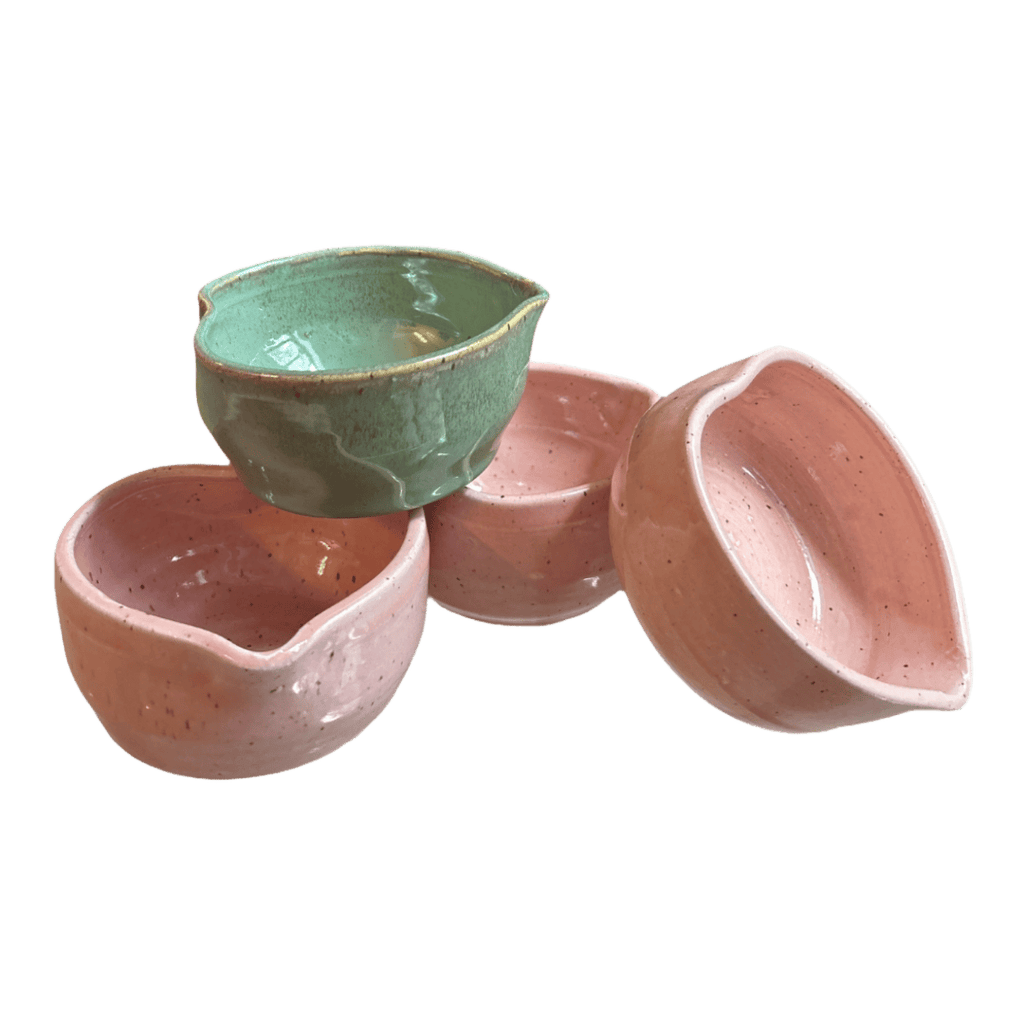 Handcrafted Heart-Shaped Matcha Bowl