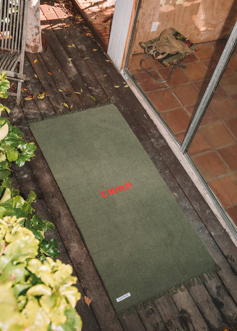 HANDLOOMED RECYCLE YARN CAMP RUG - Lazy Sun