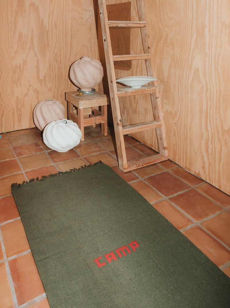 HANDLOOMED RECYCLE YARN CAMP RUG - Lazy Sun