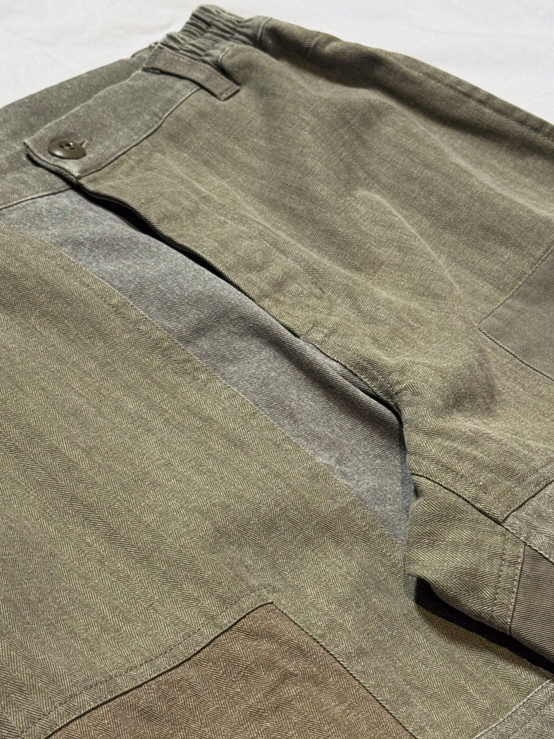 Harvest Pant - Olive Patchwork - Lazy Sun