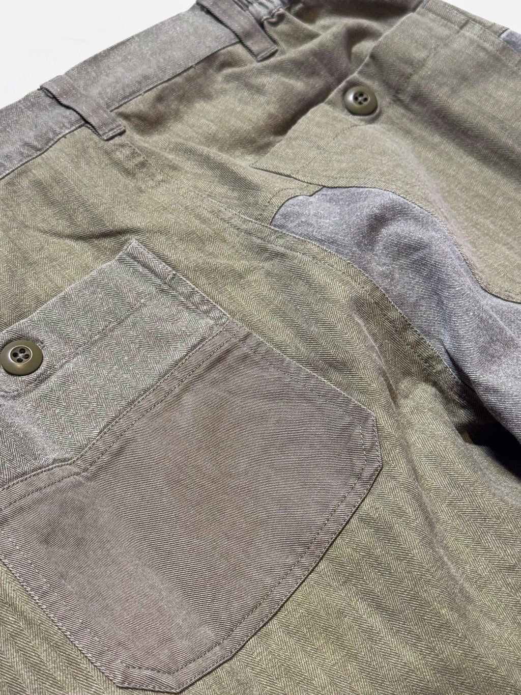 Harvest Pant - Olive Patchwork