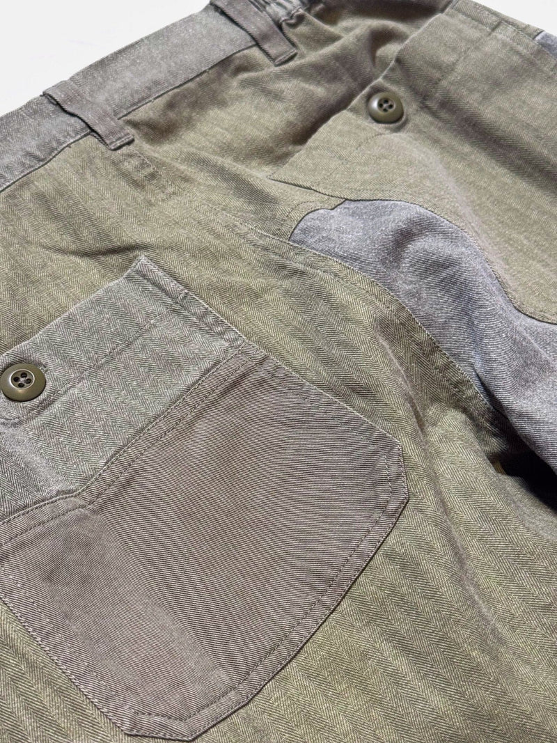 Harvest Pant - Olive Patchwork - Lazy Sun