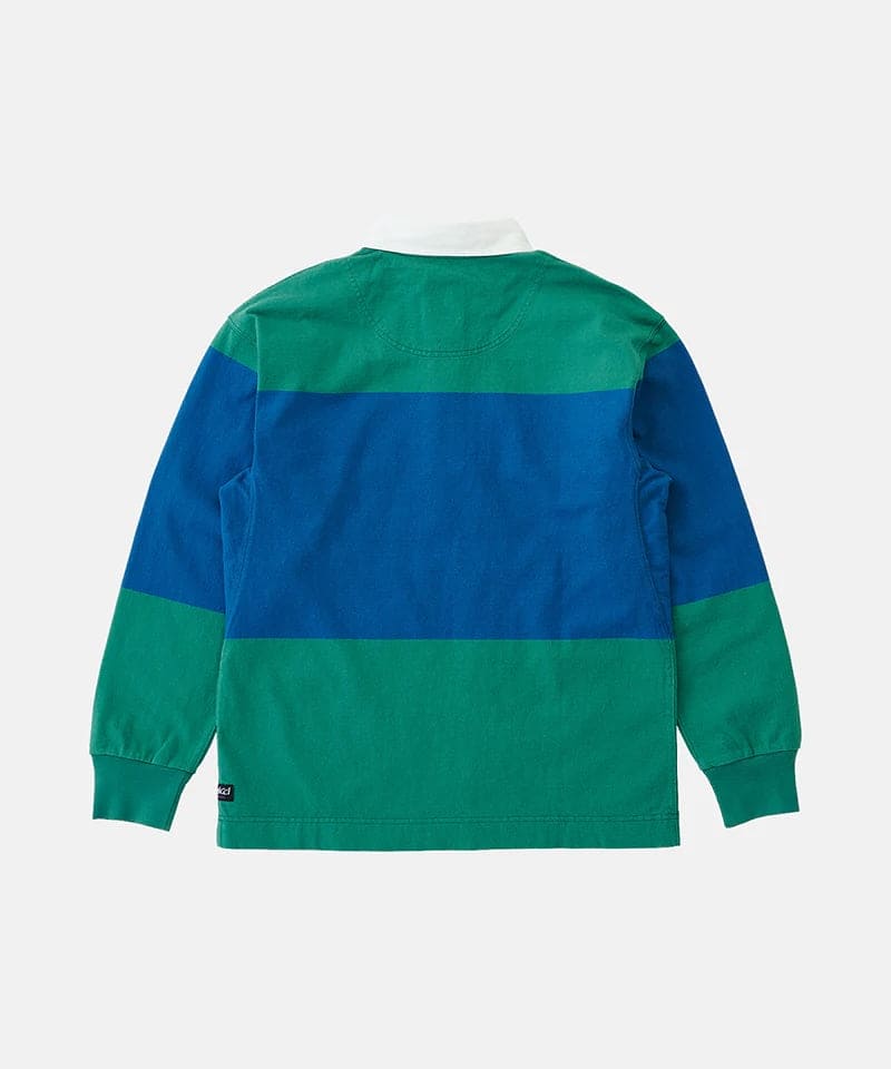 Langdon Rugby Shirt - Cerulean / Emerald