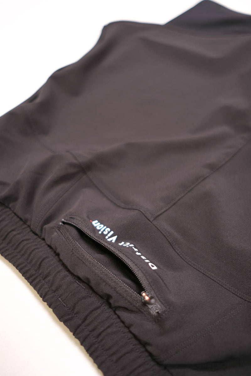Layered Pocketed Trail Shorts - Black - Lazy Sun