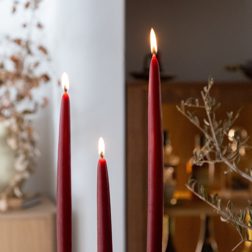 Melissa Taper Beeswax Candles - Set of 2