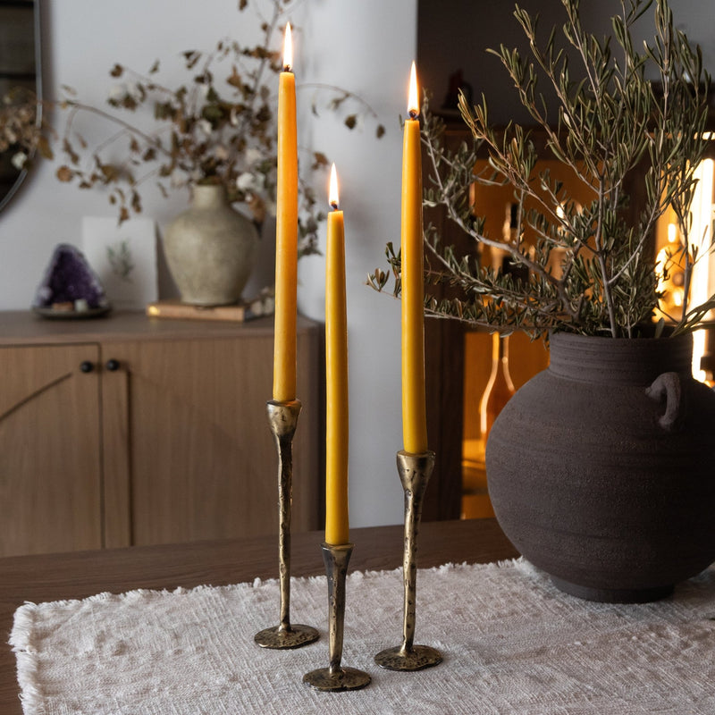 Melissa Taper Beeswax Candles - Set of 2 - Lazy Sun