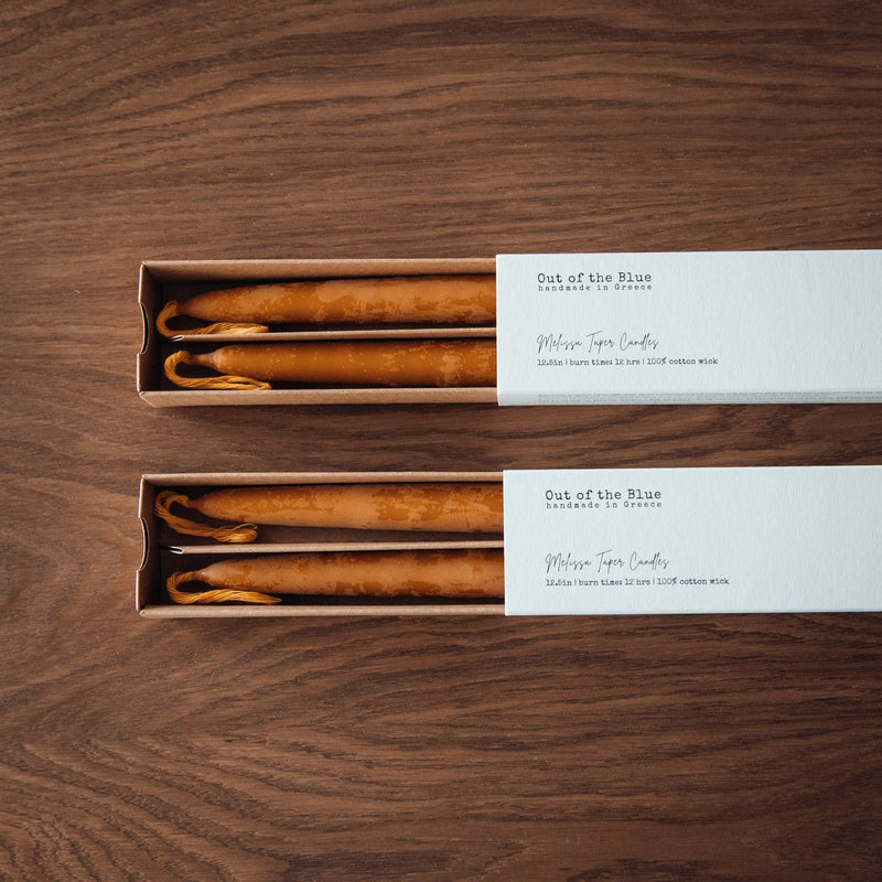 Melissa Taper Beeswax Candles - Set of 2 - Lazy Sun