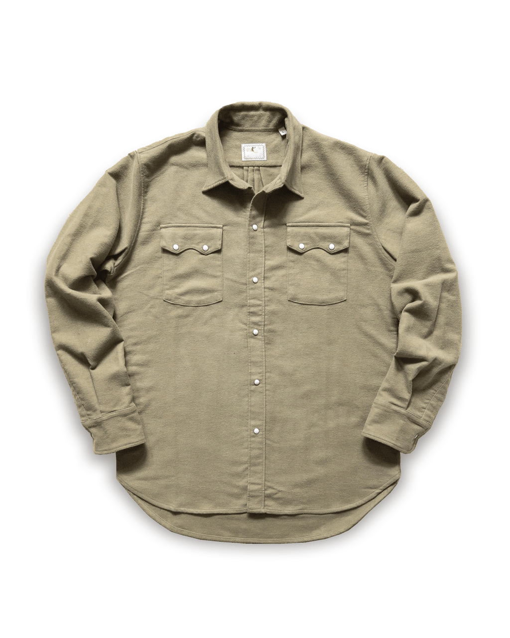 Moleskin Pearlsnap Shirt - Faded Olive