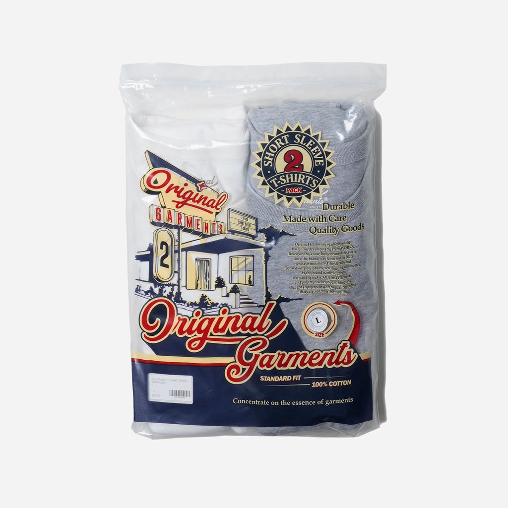 Og Athletic T-Shirt 2Pack - White + Gray