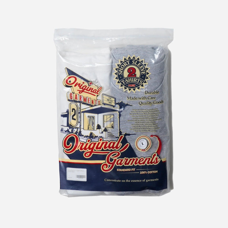 Og Athletic T-Shirt 2Pack - White + Gray - Lazy Sun