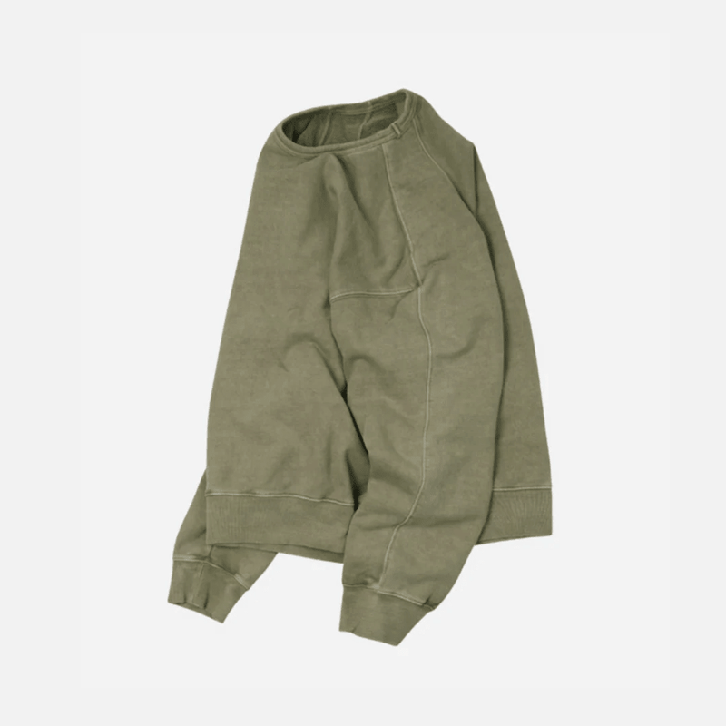 Og Pigment Dyeing Sweatshirt - Green - Lazy Sun