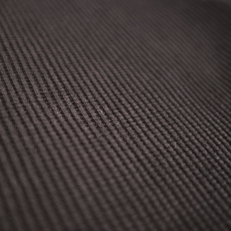 Oversized Waffle Pocket Tee 002 - Black - Lazy Sun