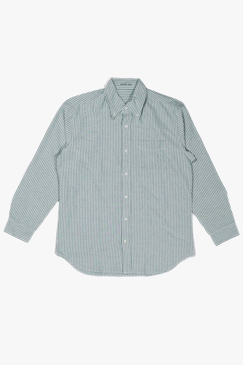 Oxford Cloth Button Down - Evergreen Stripe - Lazy Sun