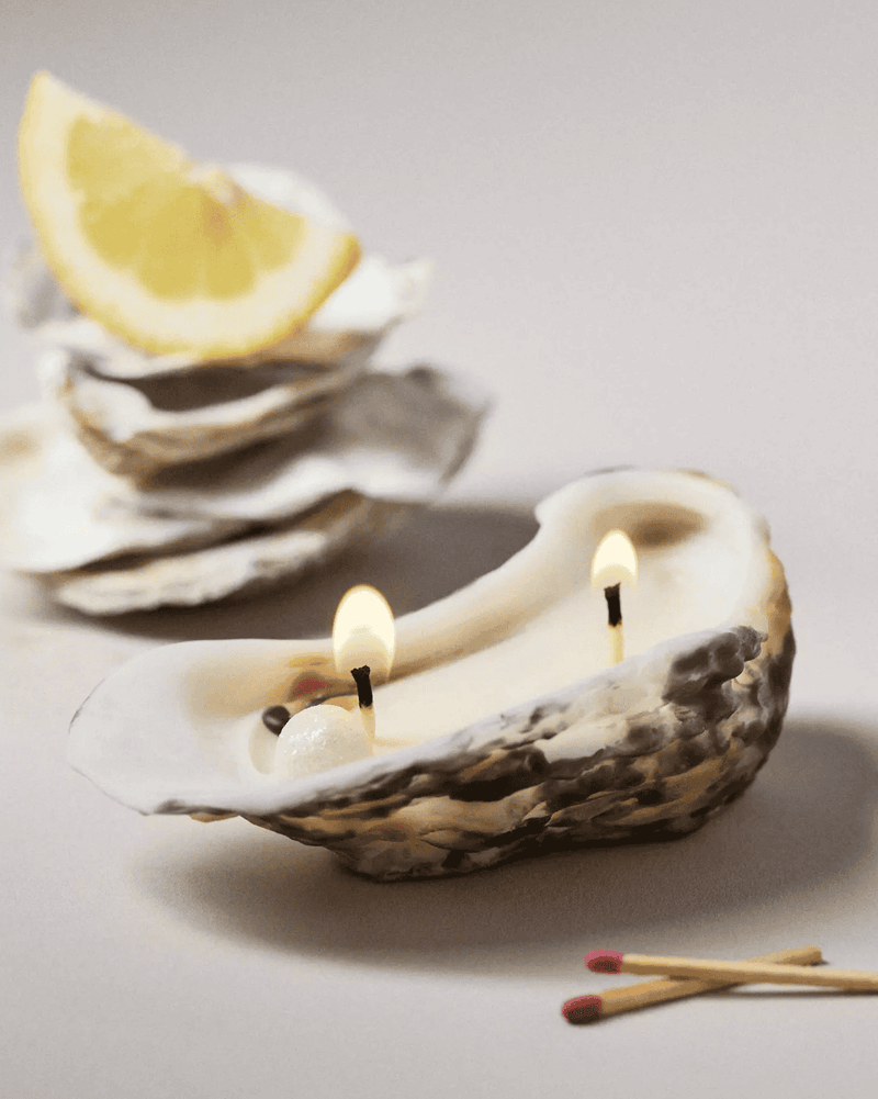 Pearl Oyster Candle - Lazy Sun
