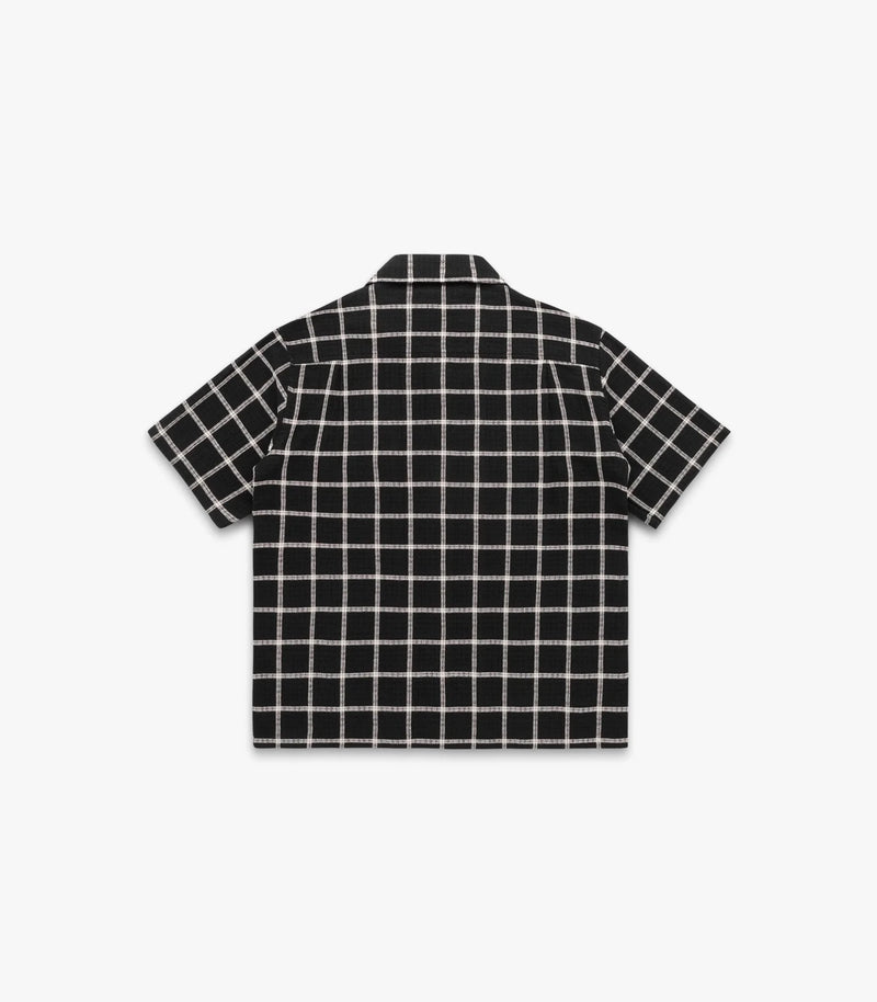 Penny Loom Cotton Shirt S/S - Black - Lazy Sun