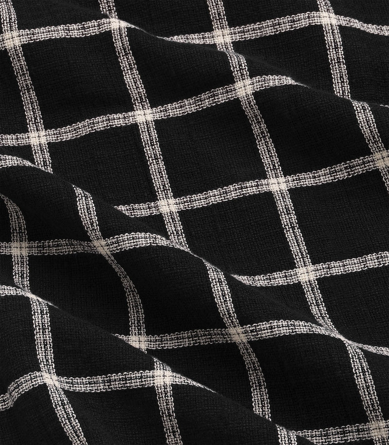 Penny Loom Cotton Shirt S/S - Black - Lazy Sun