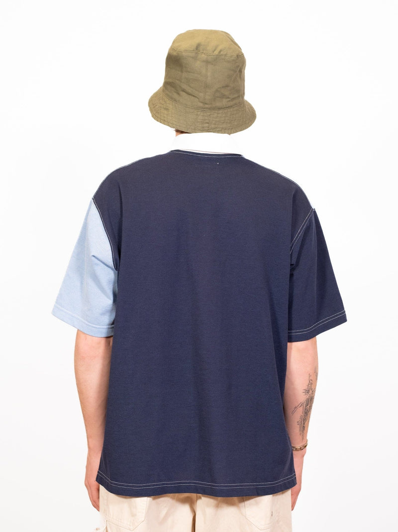 Polo Shirt Combo - Light Blue Cotton Pique - Lazy Sun