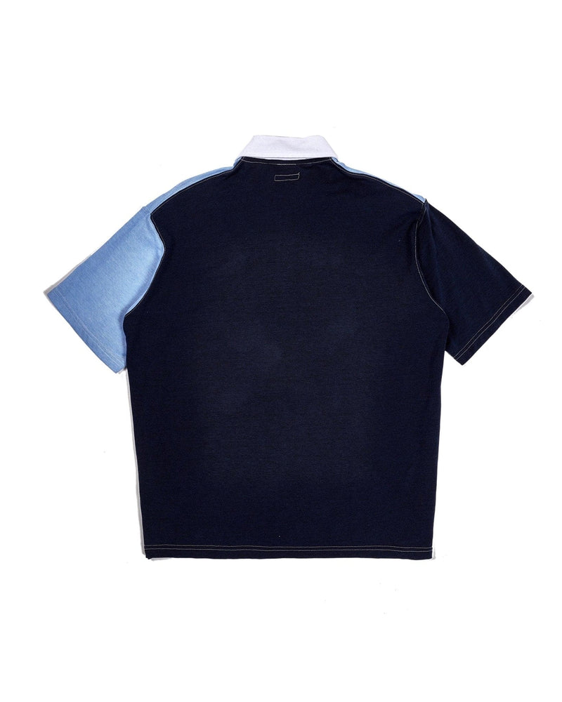 Polo Shirt Combo - Light Blue Cotton Pique - Lazy Sun