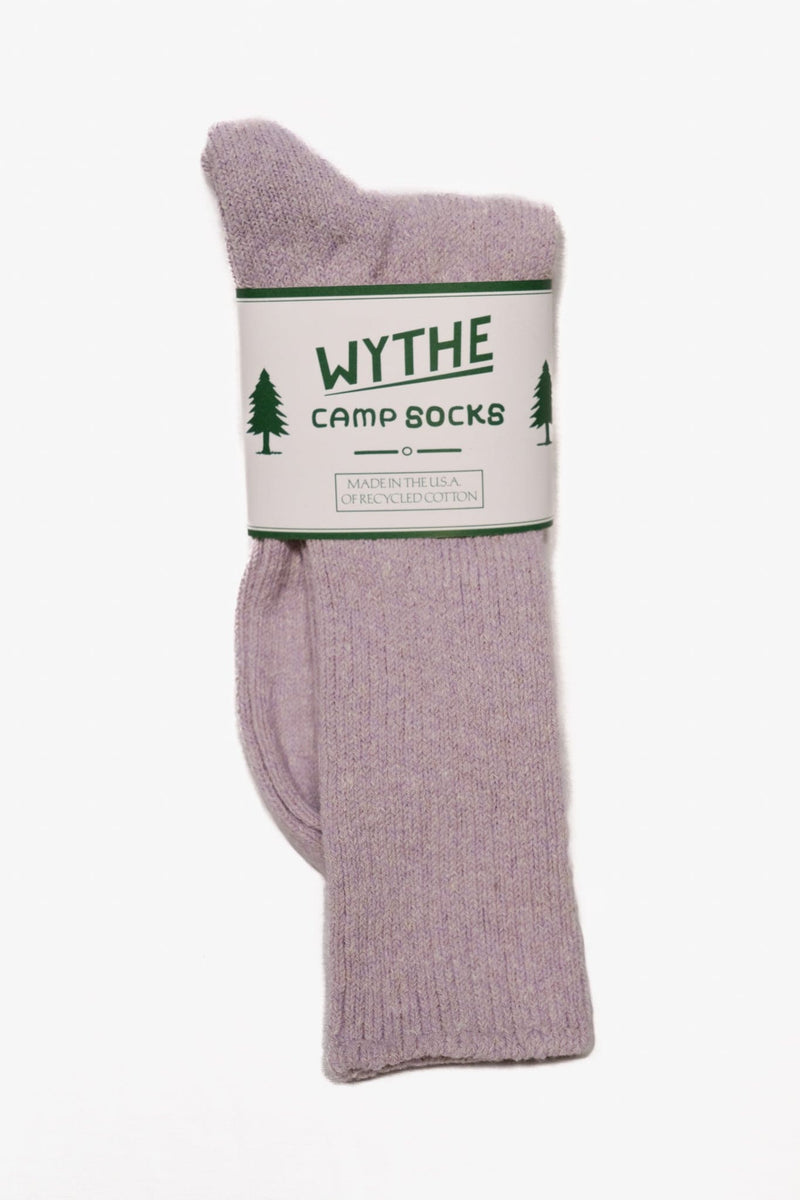 Recycled Cotton Camp Socks - Lilac Melange - Lazy Sun