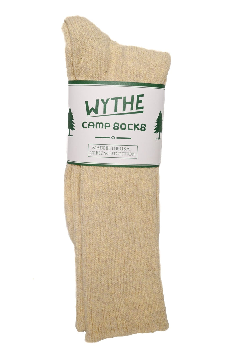 Recycled Cotton Camp Socks - Sunshine Yellow Melange - Lazy Sun