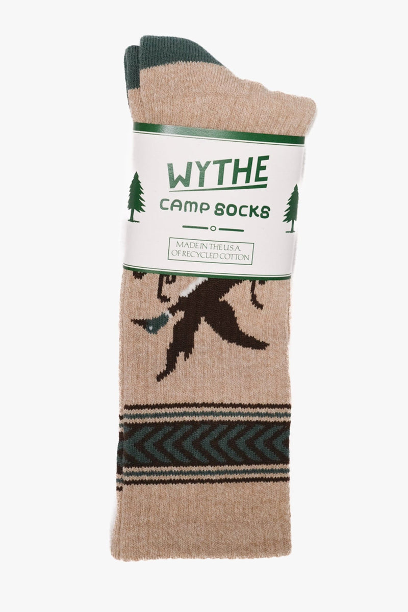Recycled Cotton Jacquard Camp Socks - Mallard Flight - Lazy Sun