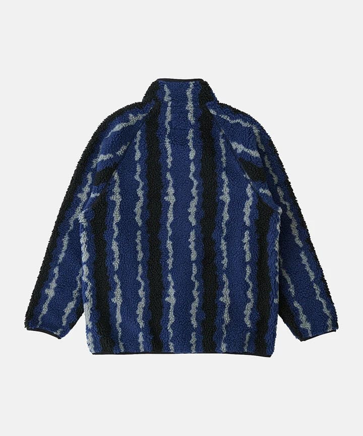 Ripple Sherpa Jacket - Navy Ripple