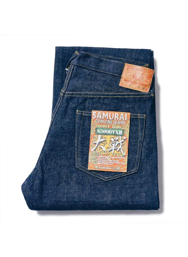 S3000VXII 17oz Zero Bushido Denim Relax Straight - One Wash