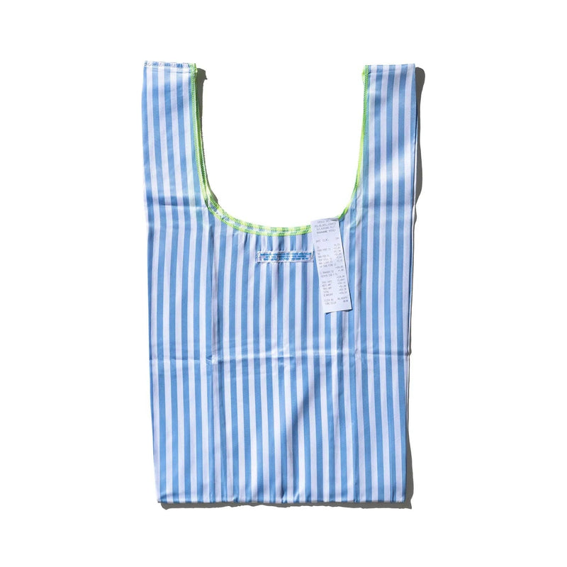School Tie Fabric Bag - Light Blue x White - Lazy Sun