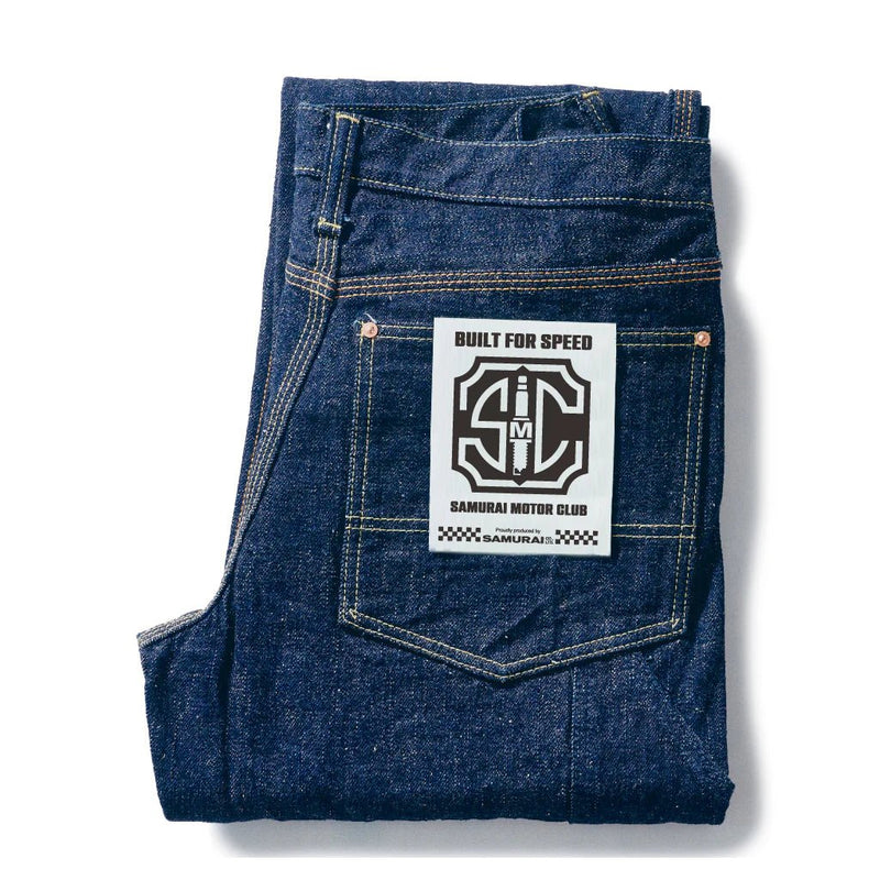 SM410BDN Samurai Automobile Club 17oz Double Knee Work Pant - One Wash - Lazy Sun