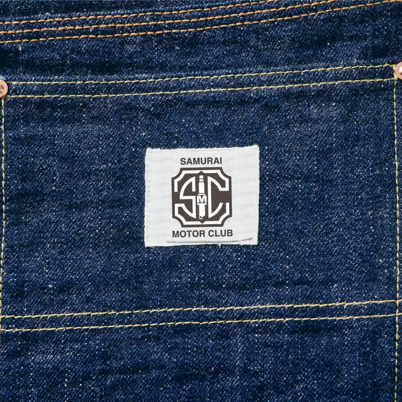 SM410BDN Samurai Automobile Club 17oz Double Knee Work Pant - One Wash - Lazy Sun