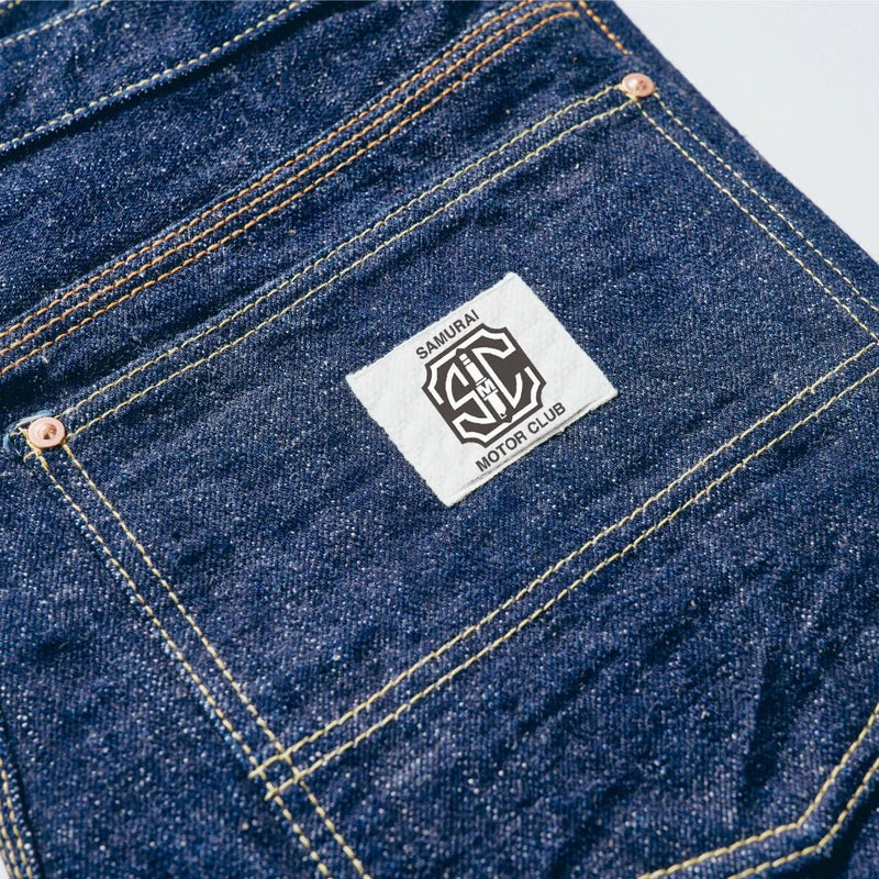 SM410BDN Samurai Automobile Club 17oz Double Knee Work Pant - One Wash - Lazy Sun
