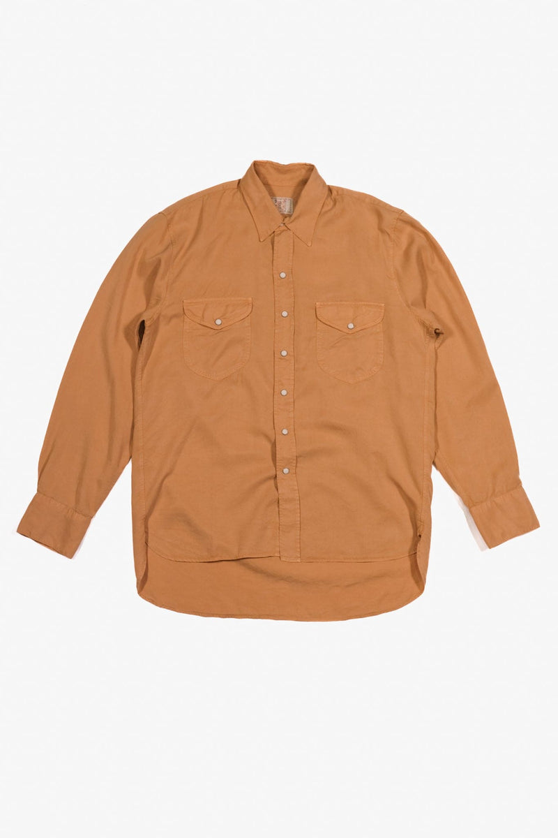 Tencel Pearlsnap Shirt - Apricot - Lazy Sun