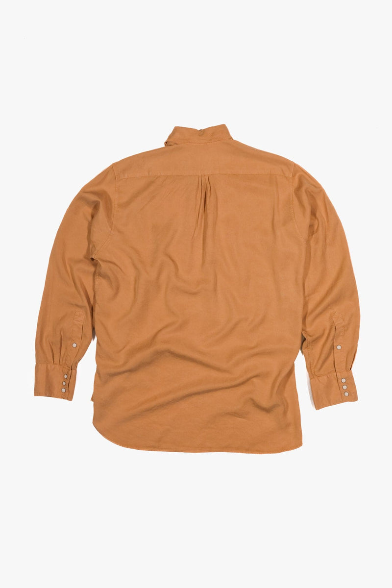 Tencel Pearlsnap Shirt - Apricot - Lazy Sun