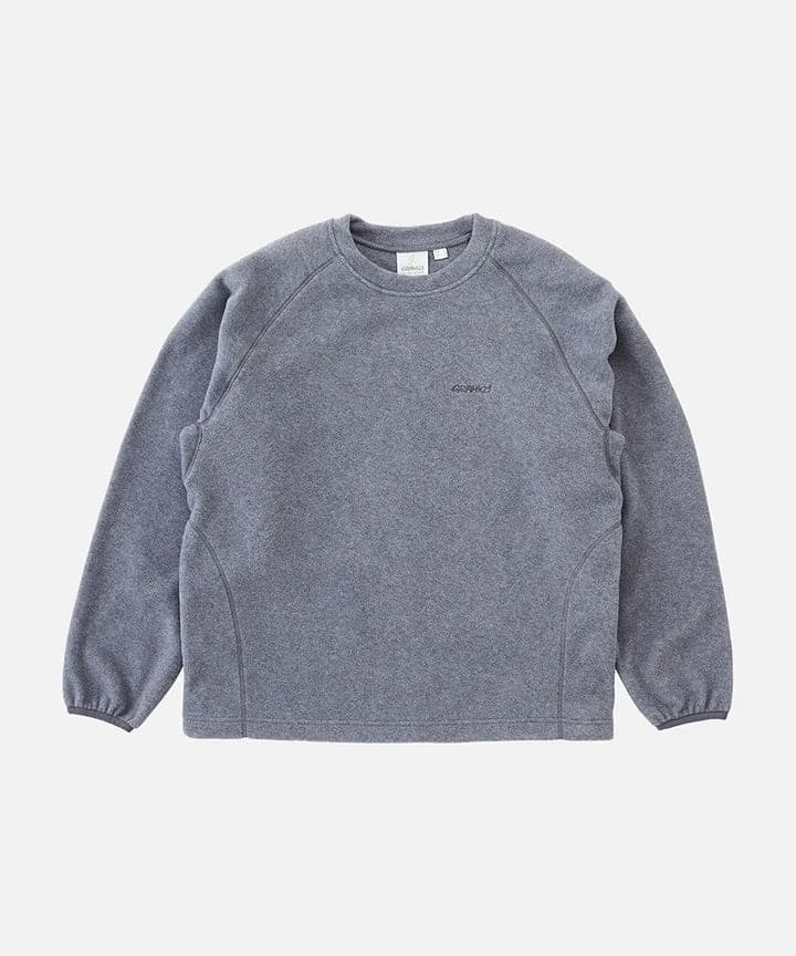 Thermal Fleece Crew - Heather Grey - Lazy Sun