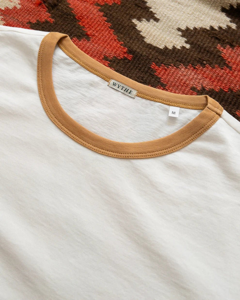 Tubular Ringer T Shirt - Apricot - Lazy Sun