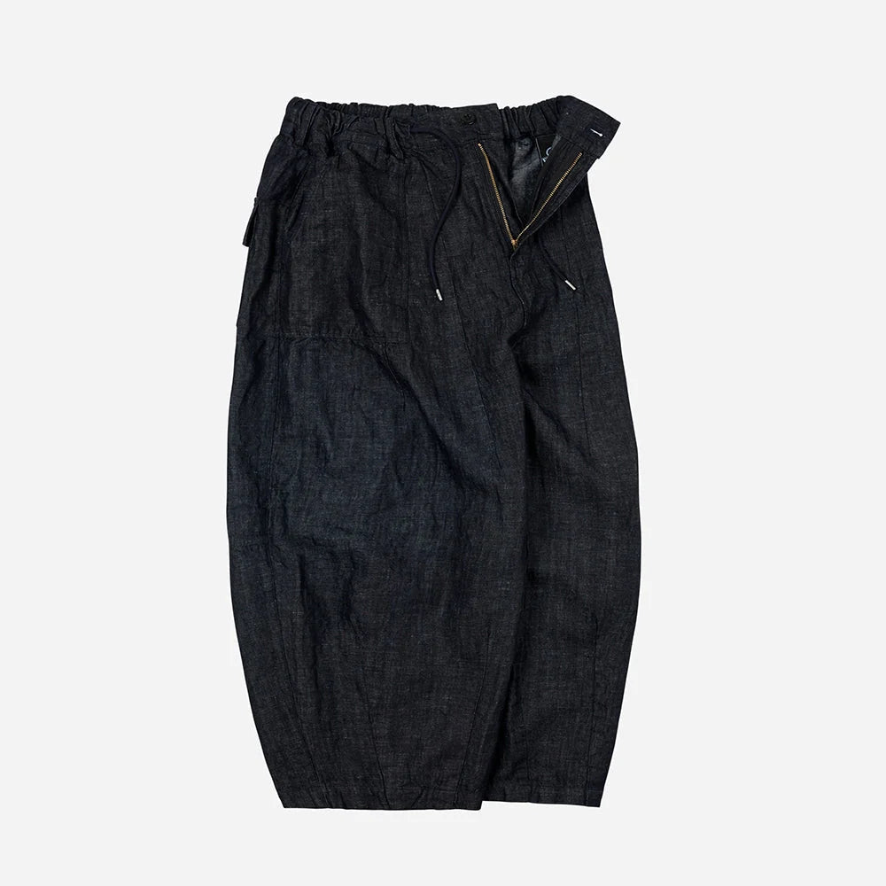 Twill Balloon Pants - Black