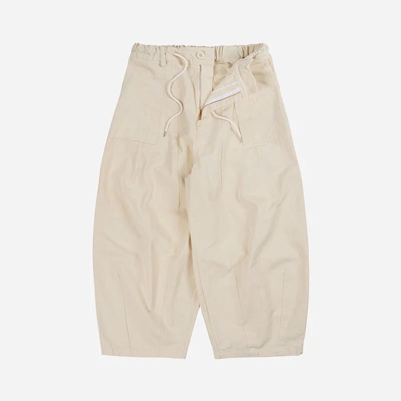 Twill Balloon Pants - Ivory - Lazy Sun